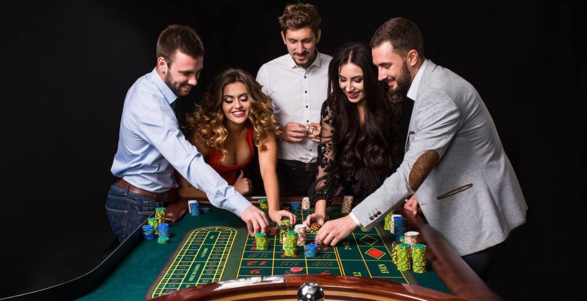 Tampilan antarmuka aplikasi mobile akinator dengan meja blackjack langsung